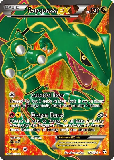 Rayquaza EX (123 Full Art) card art