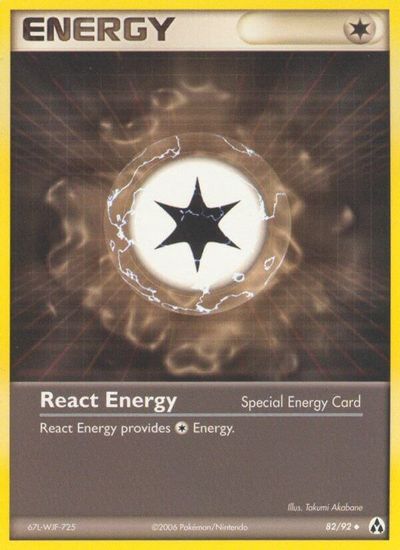 React Energy card art