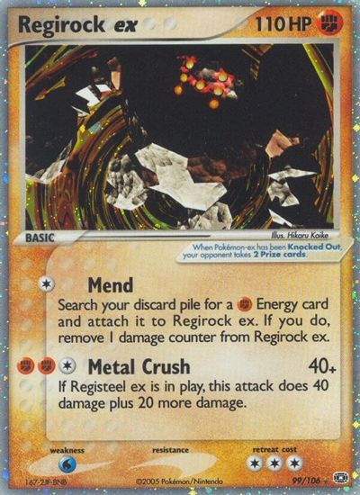 Regirock ex card art