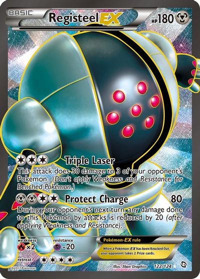 Registeel EX (122 Full Art) card art