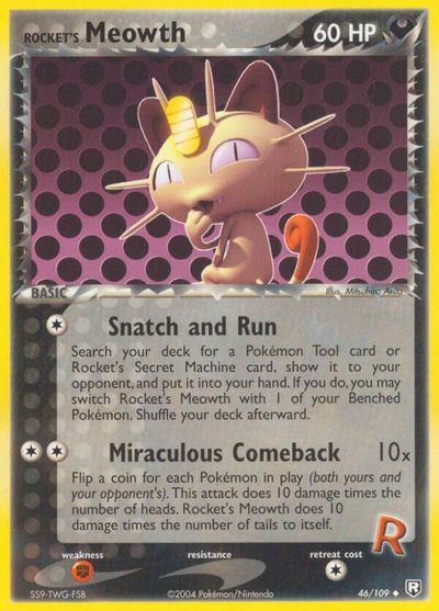 Rocket's Meowth card art
