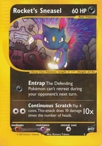 Rocket's Sneasel - 5 card art