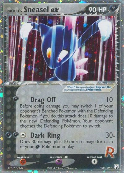 Rocket's Sneasel ex card art