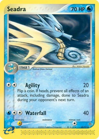 Seadra - 40/97 card art