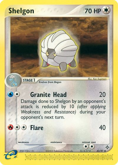 Shelgon - 42/97 card art