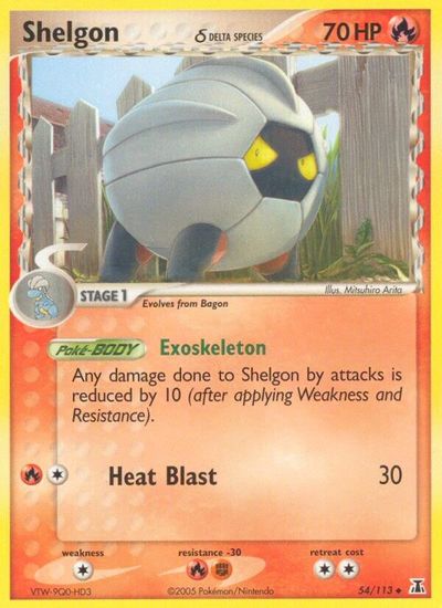 Shelgon - 054/113 (Delta Species) card art