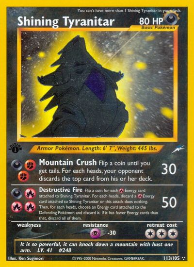 Shining Tyranitar card art