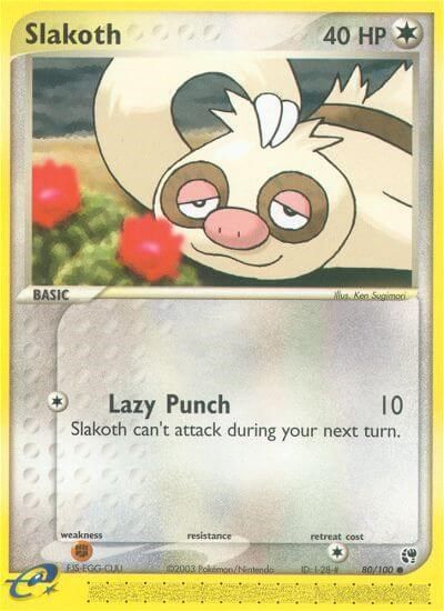 Slakoth card art