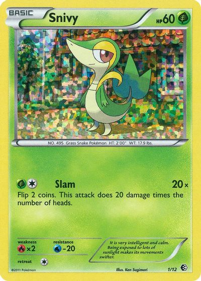 Snivy - 1/12 card art