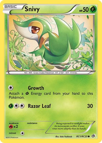 Snivy card art