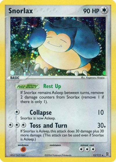 Snorlax card art