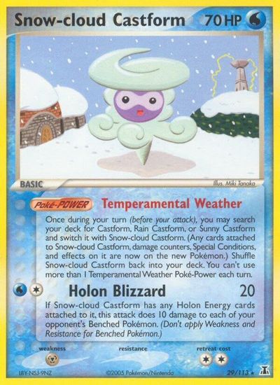 Snow-cloud Castform card art