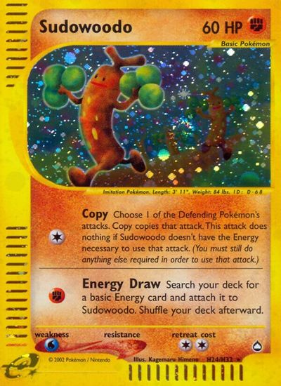 Sudowoodo (H24) card art