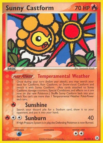 Sunny Castform card art