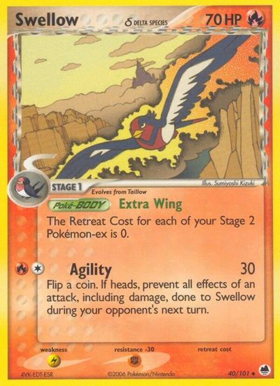 Swellow (Delta Species) card art