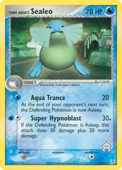 Team Aqua's Sealeo - 16/95 card art