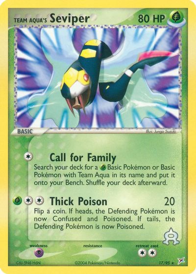 Team Aqua's Seviper card art