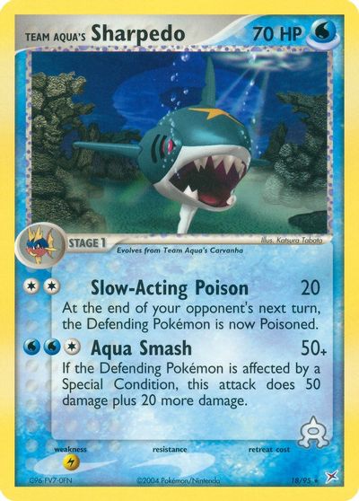 Team Aqua's Sharpedo - 18/95 card art