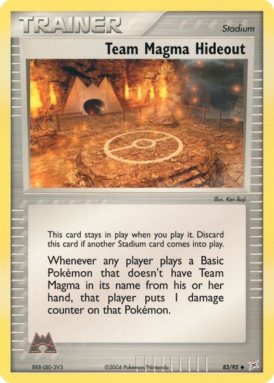 Team Magma Hideout card art