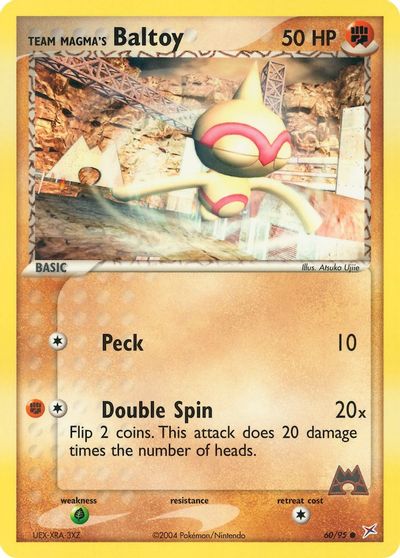 Team Magma's Baltoy - 60/95 card art