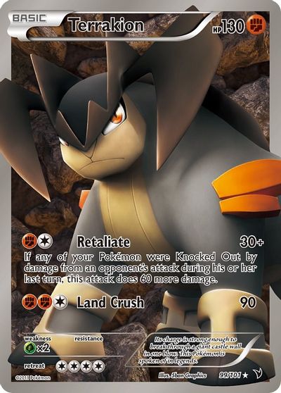Terrakion (99 Full Art) card art