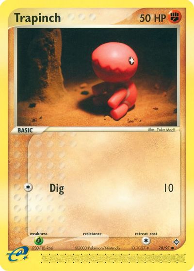 Trapinch - 78/97 card art