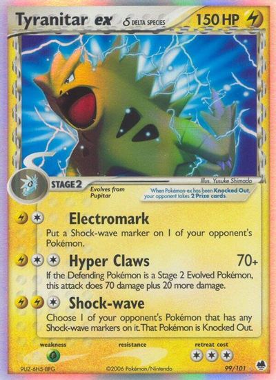 Tyranitar ex (Delta Species) card art