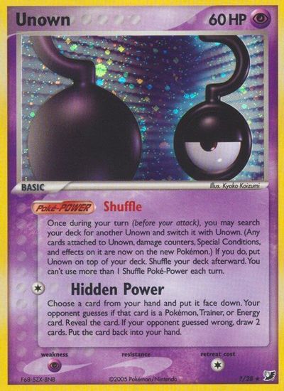 Unown (?) card art