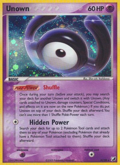 Unown (H) card art