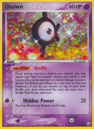 Unown (K) card art