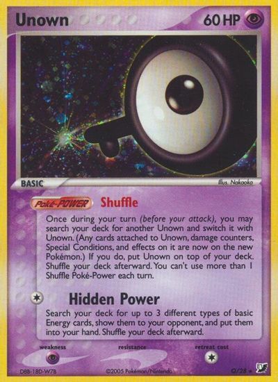 Unown (Q) card art