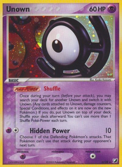 Unown (U) card art