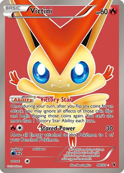 Victini (98 Full Art) card art