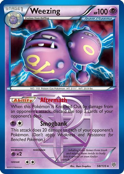 Weezing (Team Plasma) card art