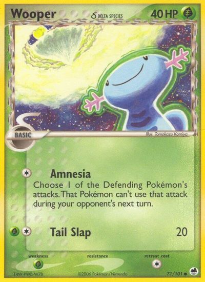 Wooper (Delta Species) card art