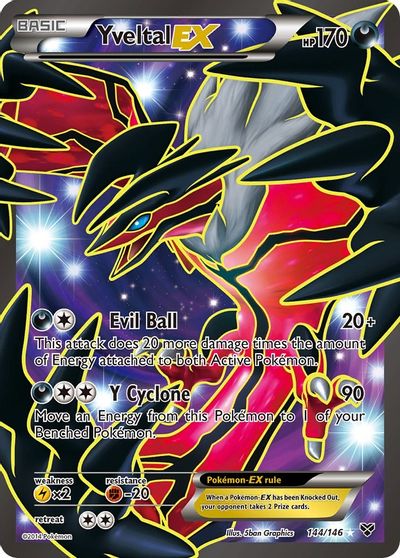 Yveltal EX (144 Full Art) card art