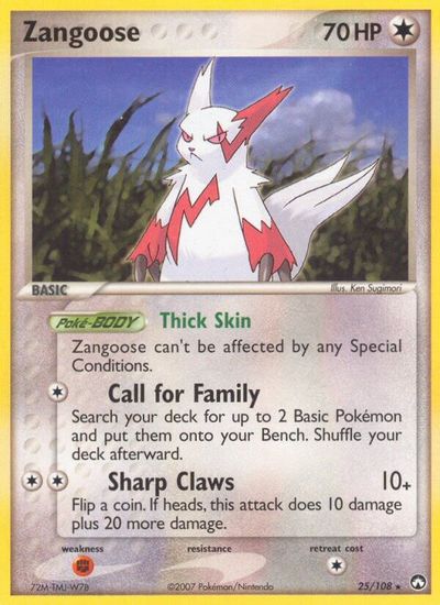Zangoose card art