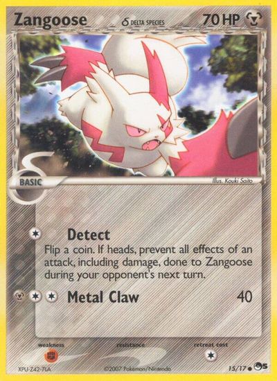 Zangoose (Delta Species) card art