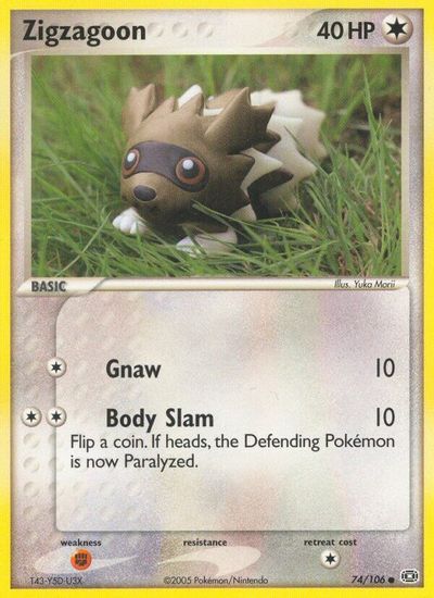 Zigzagoon card art