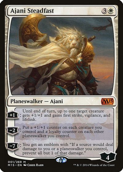 Ajani Steadfast card art