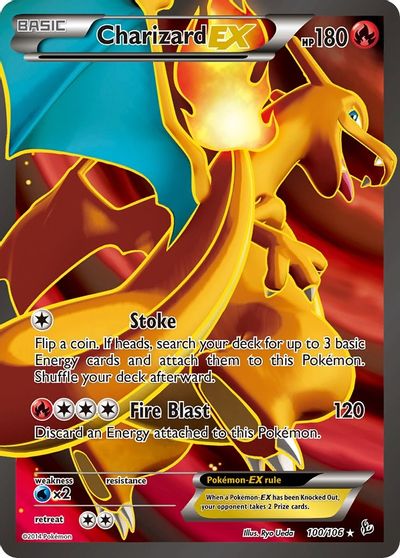 Charizard EX (100 Full Art) card art
