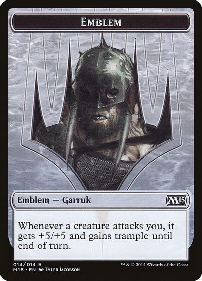 Emblem - Garruk, Apex Predator card art