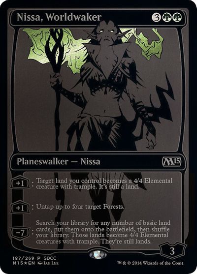 Nissa, Worldwaker (SDCC 2014 Exclusive) card art