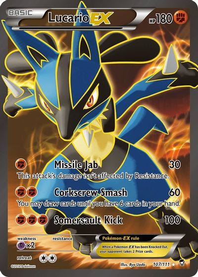 Lucario EX (107 Full Art) card art