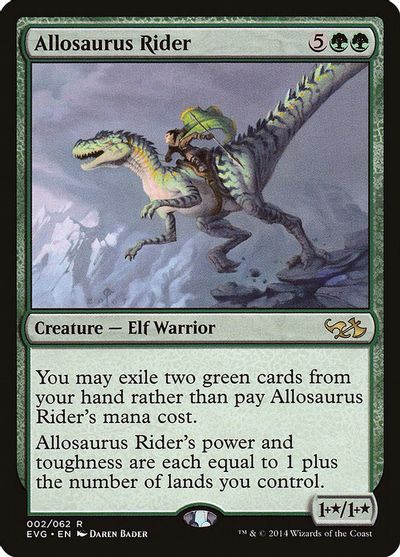Allosaurus Rider card art