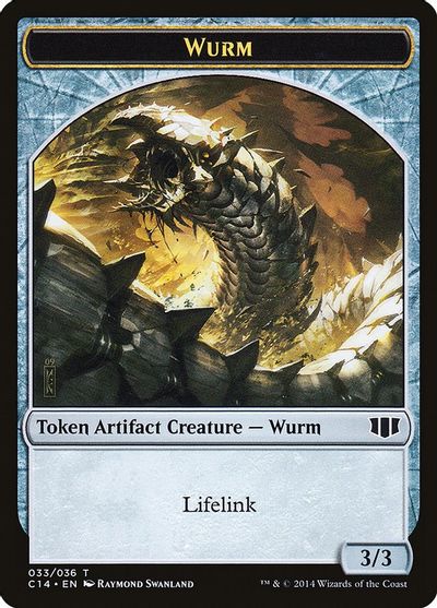 Wurm (033) // Goat Double-sided Token card art