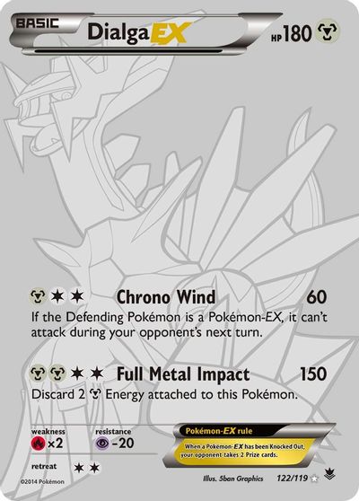 Dialga EX (122 Secret Rare) card art