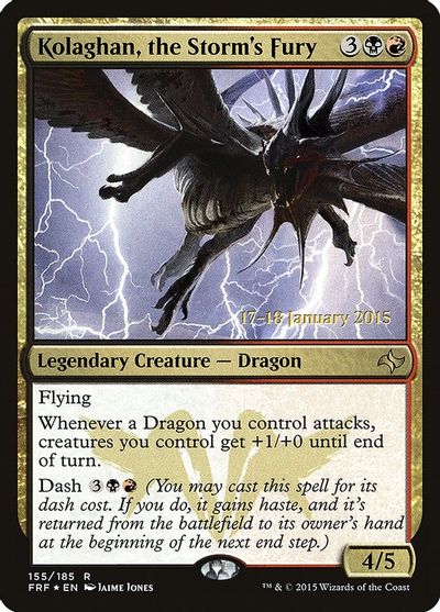 Kolaghan, the Storm's Fury card art