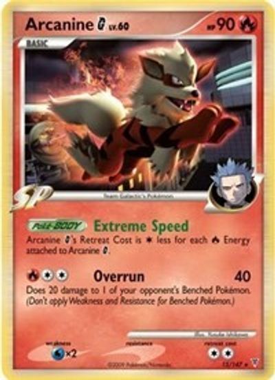 Arcanine G - 15/147 card art