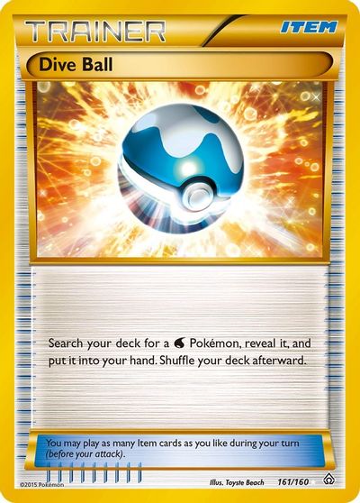 Dive Ball (161 Secret Rare) card art